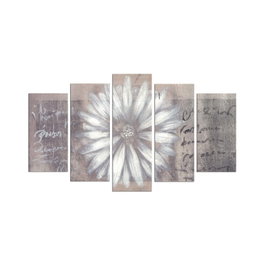 Wallity Pintura decorativa de MDF 5 piezas Multicolor 5PMX-038